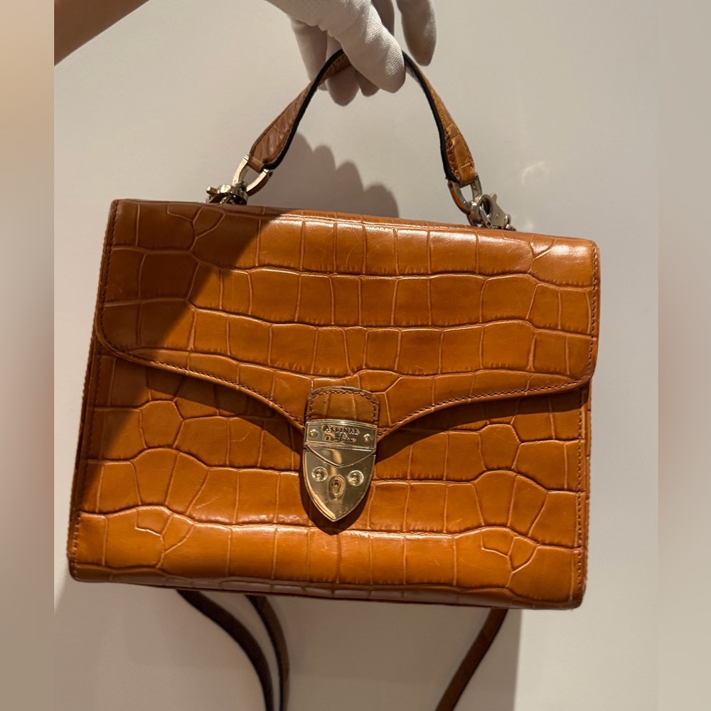Aspinal of London Large Mayfair in Tan Leather - Picture 3 of 15